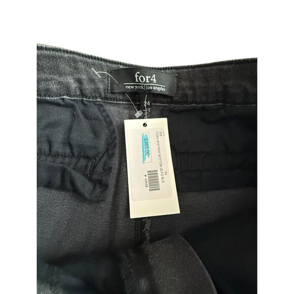 FOR4 Black Slim Fit Jeans – Size 24 – NWT - Boutique Premium Denim - Picture 5 of 7